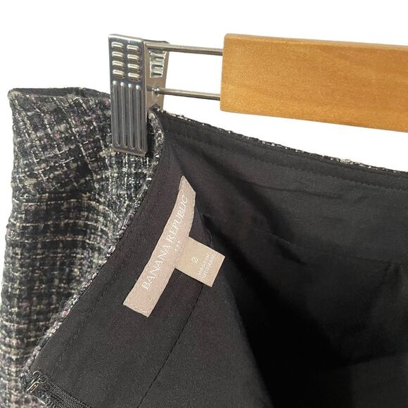 Banana Republic Factory Tweed Skirt Size 2 - Picture 6 of 7